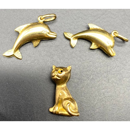 30A - Nine 9ct Gold Charms [12.2g]