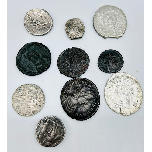 43 - GREEK – ROMAN various coins to include; Silver Denarius circa 90BC; Silver Denarius Marcus Aurelies;... 