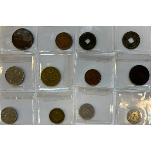 44 - INDIA – a selection of mixed coins, silver, bronze, ¼ Anna 1835, British Bengal, 1 pie; mid-20th cen... 