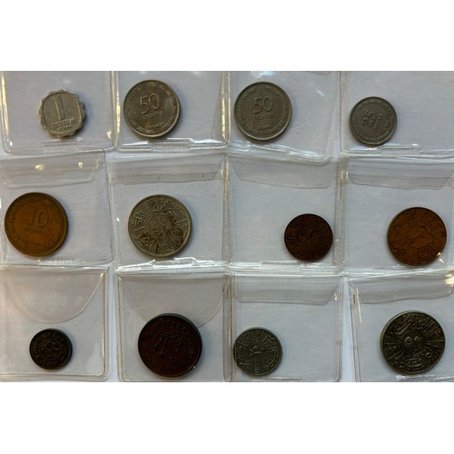 44 - INDIA – a selection of mixed coins, silver, bronze, ¼ Anna 1835, British Bengal, 1 pie; mid-20th cen... 