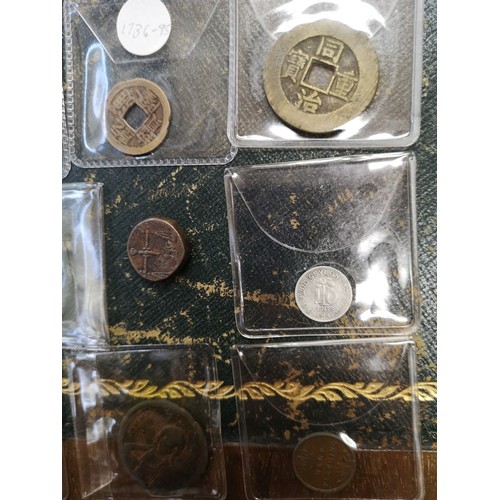 44 - INDIA – a selection of mixed coins, silver, bronze, ¼ Anna 1835, British Bengal, 1 pie; mid-20th cen... 