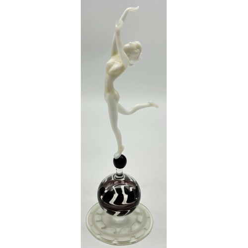 105 - Mid Century Glass lampwork figurines by Istvan Komaromy.