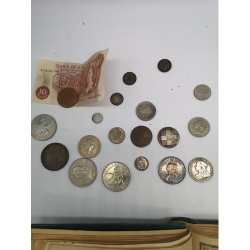 456 - Large collection of mixed items to include Victorian coins, and others, also contains mixed loose st... 