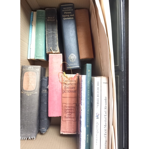 456A - Three Boxs of books to include, The Complete Plays Of Bernard Shaw and the Complete Work of Lewis Ca... 