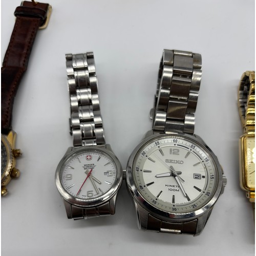 99 - Mixed lot of ladies and gents watches to include Sekonda , Seiko, Rotary and Wenger Swiss Military w... 