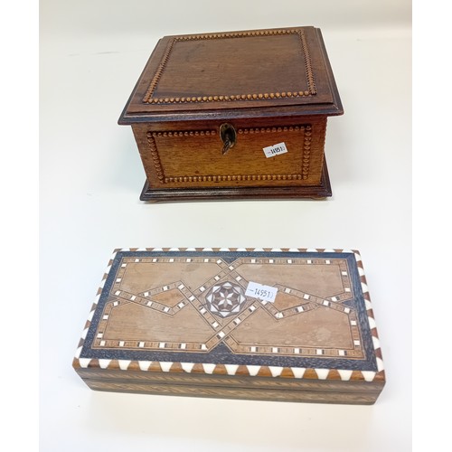 364 - Collection of vintage boxes to include ornate jewllery box, fine inlay music box, marquetry box etc