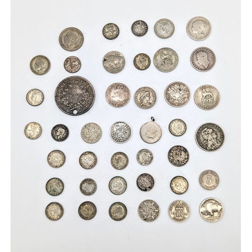 98 - Collection of mixed silver coin denominations [137.3g]