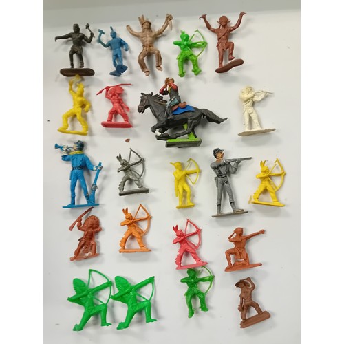 456 - Original 1960's toy soldiers to include world war figures, Indians, Napoleonic, German and others.