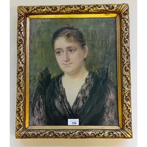 154 - Elizabeth Keyser (Swedish 1851-1898)
Portrait
Pastel Signed and dated 
40cm x 35cm