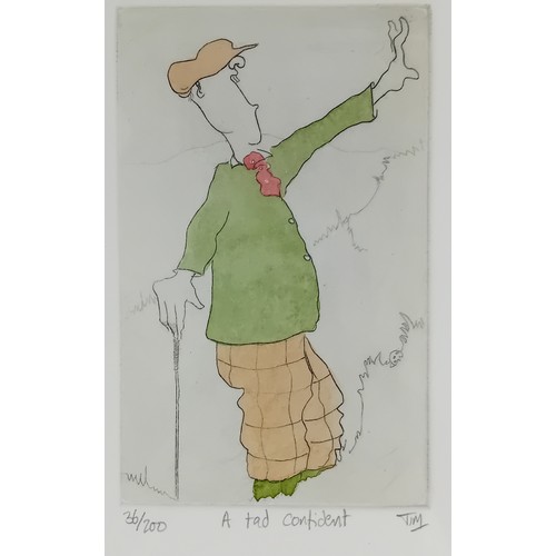 176 - Tim Bulmer
Watercolour titled ''A Tad Confident'' signed. Copy 36/200.
[30x25cm]