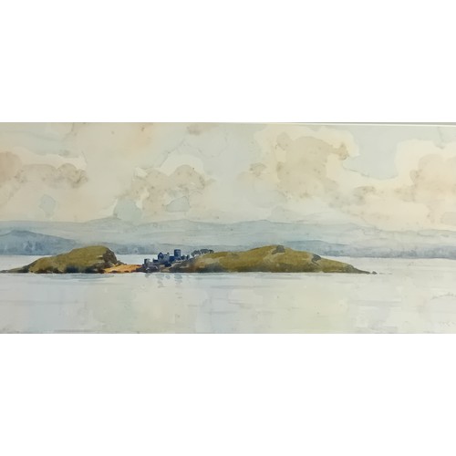 185 - Two Artworks;
John Blair [1849-1934] 
Watercolour - View from Culross towards Preston Island & Forth... 