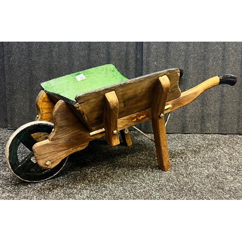 229 - Childs wooden wheelbarrow