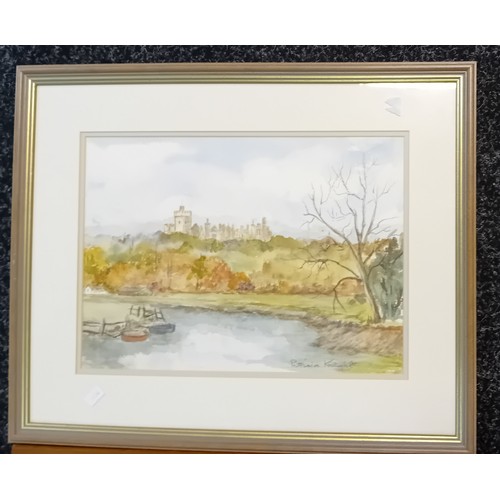 407 - 2 Artworks:
Patricia Knight - Watercolour Riverscape, signed.
F.H.L - Watercolour Landscape, signed.