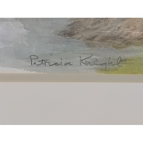 407 - 2 Artworks:
Patricia Knight - Watercolour Riverscape, signed.
F.H.L - Watercolour Landscape, signed.