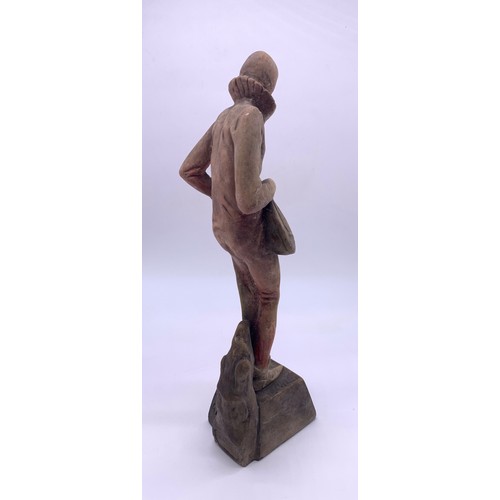 97 - Figural sculpture signed possibly by T.Cartier 
Height - 36cm