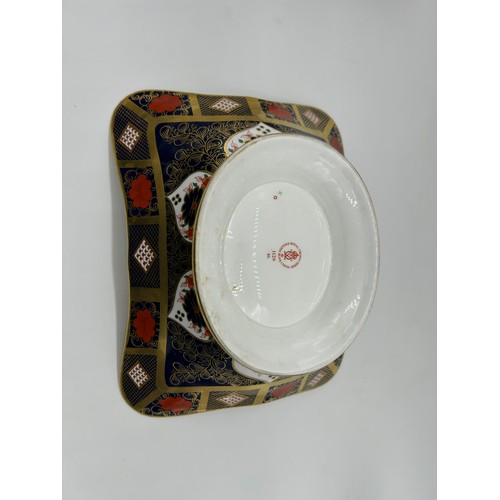 65 - Royal Crown Derby Imari Fruit Bowl 1128 (Damage to handle areas)