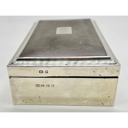 15 - Alexander Clarke Co Ltd silver jewellery box with wooden insert 
Total Weight - 604g