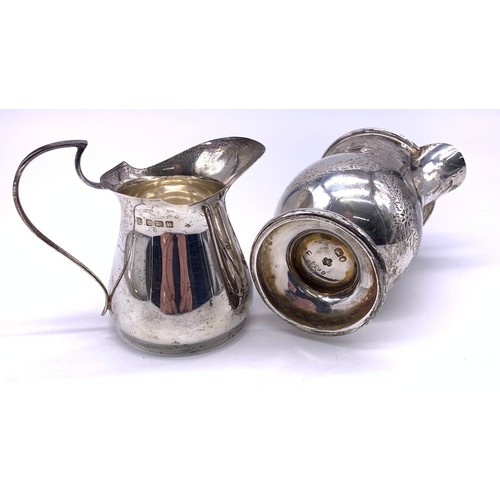 55 - Silver milk jug by John, Edward, Walter & John Barnard, London 1863..1875 together with silver cream... 