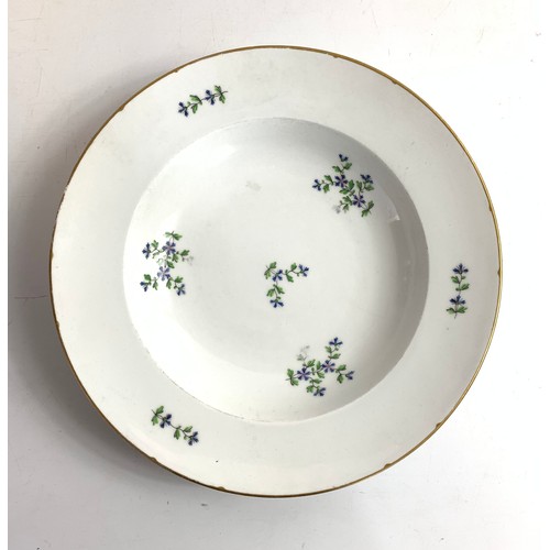 89 - Collection of 7 Royal Vienna floral pattern porcelain bowls 
Diameter - 25cm
(Damage seen in photogr... 