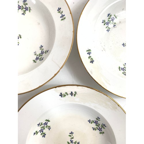 89 - Collection of 7 Royal Vienna floral pattern porcelain bowls 
Diameter - 25cm
(Damage seen in photogr... 