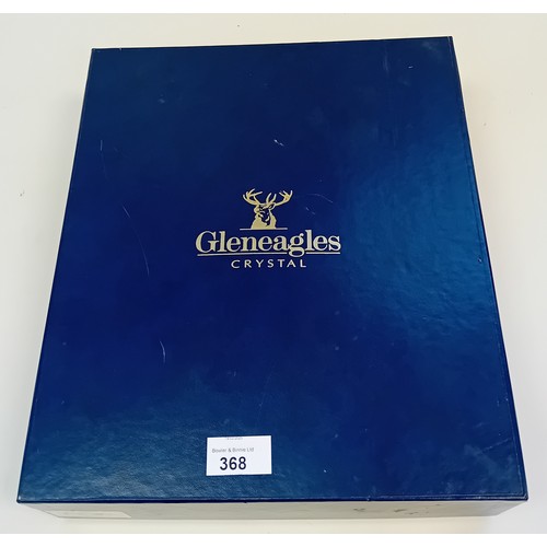 368 - Gleneagles Crystal whiskey Decanter Set within fitted case