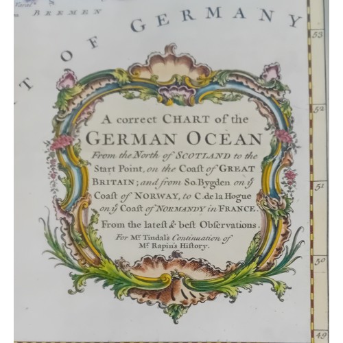 81 - Original engraved map
''From the North of Scotland to the start point, on the coast of Great Britain... 