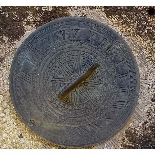 251 - Stone Garden square Sundial 
[63cm]