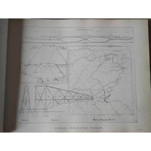 392 - The Forth Bridge, In it's Various Stages of Construction and Compared With the Most Notable Bridges ... 