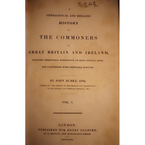 365 - Collection Of Books to include: Nisbet's Heraldry vol l & ll Edinburgh 1816 & History Of The Commone... 