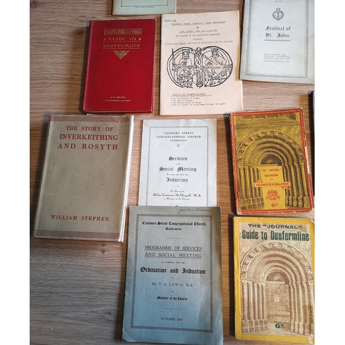 370 - Books and Booklets On Dunfermline and Surrounding areas to include vintage pamphlets as pictured.