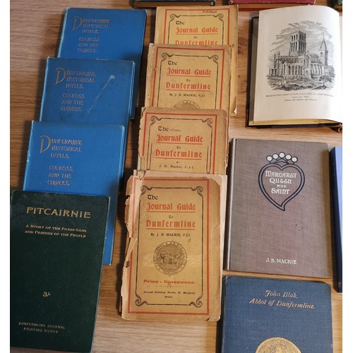 371 - Collection of vintage books on Dunfermline and subjects pertaining to the Town.