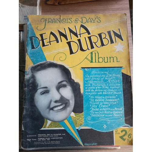 375 - A Large Collection Of Memorabilia on Deanna Durbin to include six Scrapbooks  full of original cutti... 