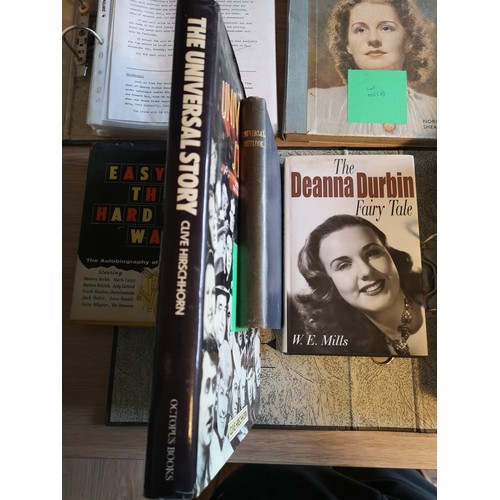 375 - A Large Collection Of Memorabilia on Deanna Durbin to include six Scrapbooks  full of original cutti... 