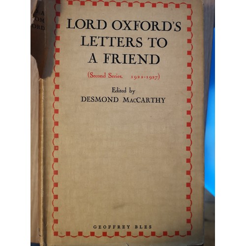 377 - Collection Of Books on The Earl Of Oxford and Autobiography's Of Margot Asquith and other publicatio... 