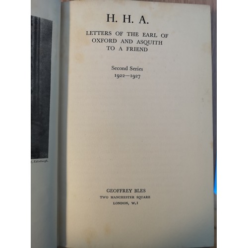 377 - Collection Of Books on The Earl Of Oxford and Autobiography's Of Margot Asquith and other publicatio... 