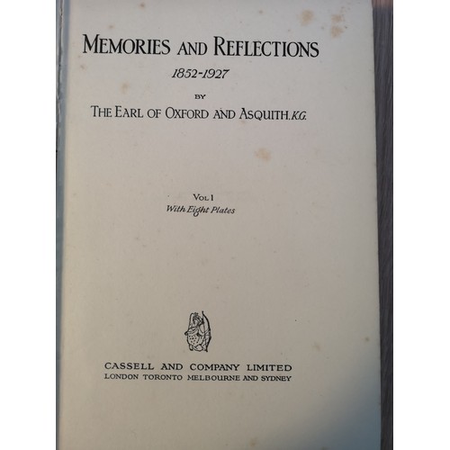 377 - Collection Of Books on The Earl Of Oxford and Autobiography's Of Margot Asquith and other publicatio... 