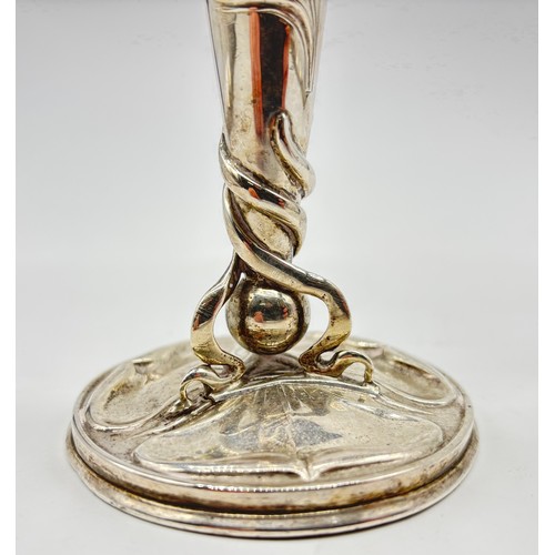 28 - Art Nouveau fluted vase, William Hutton & Sons Ltd, London 1902
Weight - 157g