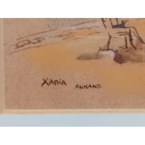 176 - 2 Artworks
Louise Annand - Ink and Chalk ''Xania, Crete'', signed and dated 1978. [Frame 27x33cm]
In... 