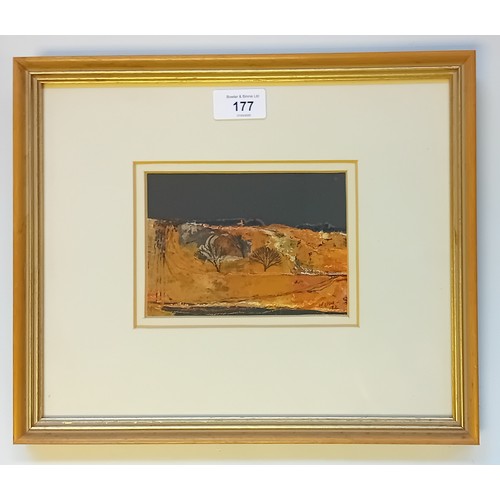 177 - Gordon H. Wyllie (1930-2005)
Mixed Media titled ''Autumn Landscape'', signed and dated 72.
[Frame 28... 