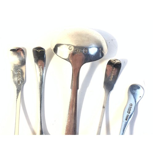 47 - Collection of five silver ladles
1. Danish silver, A.Dragsted, Copenhagen 1947
2. James Howden & Co,... 