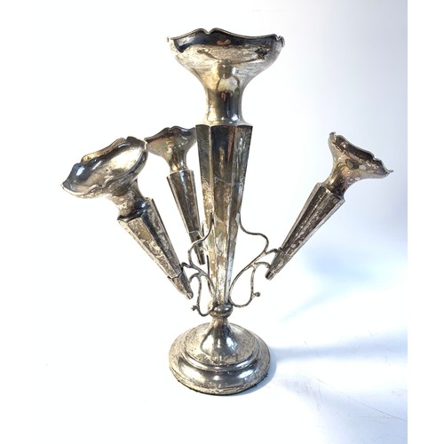 49 - Weighted silver four fluted epergne, Clark & Sewell, Chester 1945

Weight - 726g