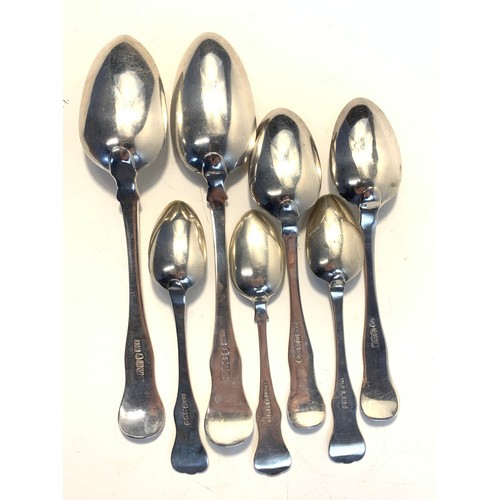 50 - Collection of 19th century Scottish silver spoons
1. David Crichton Rait, Glasgow 1826 
2. James McK... 