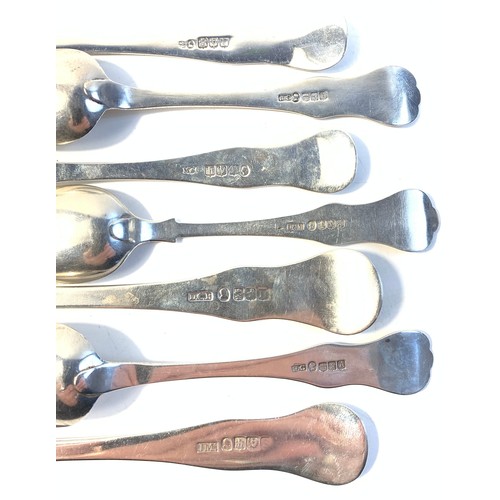 50 - Collection of 19th century Scottish silver spoons
1. David Crichton Rait, Glasgow 1826 
2. James McK... 