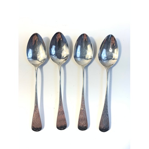 52 - Large collection of silver teaspoons, several makers and dates to include 4 Liberty & Co arts and cr... 