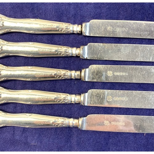 53 - Large collection of silver handled knives, Cooper Brothers & Sons Ltd, Sheffield 1959 and Mappin & W... 