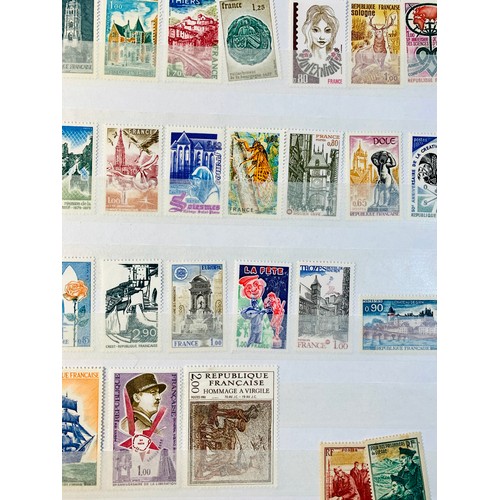 95 - ALL WORLD - a group of eight large stock books, singles, pairs and book blocks, mainly mint