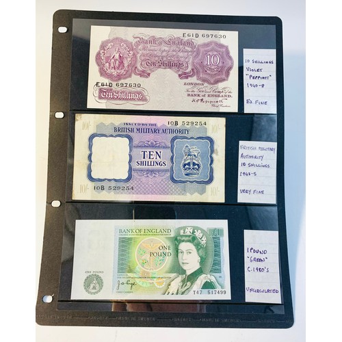 97 - English banks an album various 19th and 20th century banknotes etc.
Durham Bank £5 1879; Stockton on... 