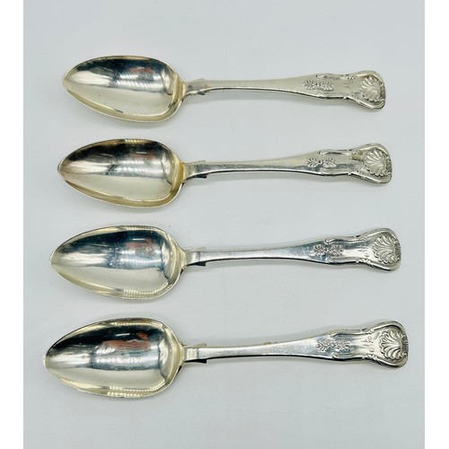 31 - Set of four silver spoons, Edinburgh 1851 maker SW 