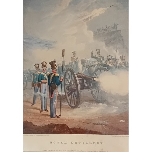 192 - 2 Artworks;
Two Antique coloured engravings ''Royal Artillery'' and ''The 3rd Earlier Guards''.