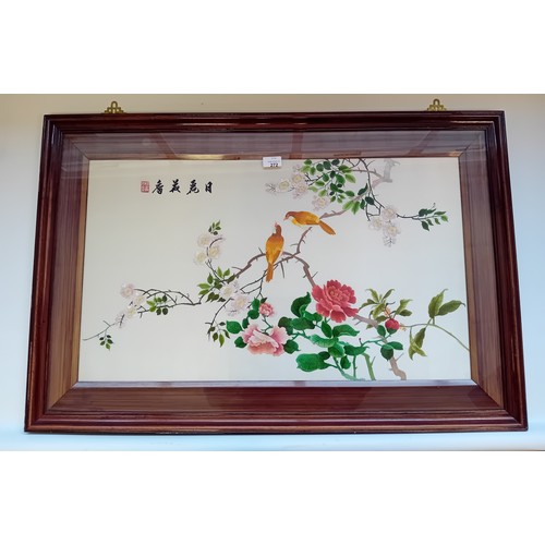 272 - Chinese Framed Needlework
[Frame 63x95cm]